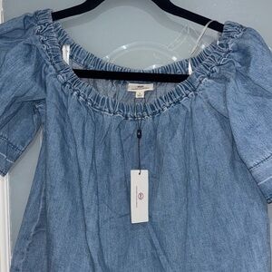 Adriano Goldschmied Denim Off-Shoulder Top